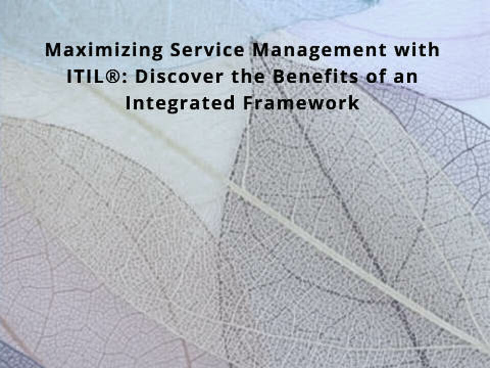 EcholoN Blog: Vorteile integriertes ITIL Frameworks für ITSM