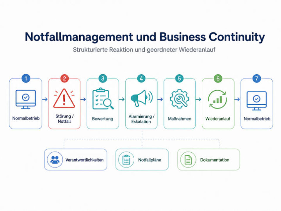 EcholoN - Notfallmanagement und Business Continuity vom Ereignis über Maßnahmen bis zum Wiederanlauf