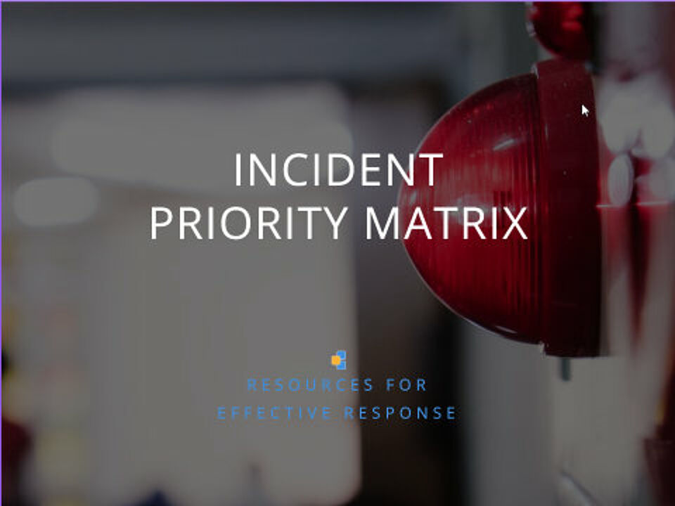 EcholoN Blog - Incident Priority Matrix and Resources