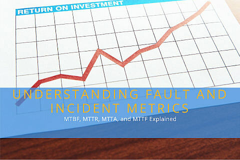 What do the fault or incident metrics mean? MTBF, MTTR, MTTA and MTTF?