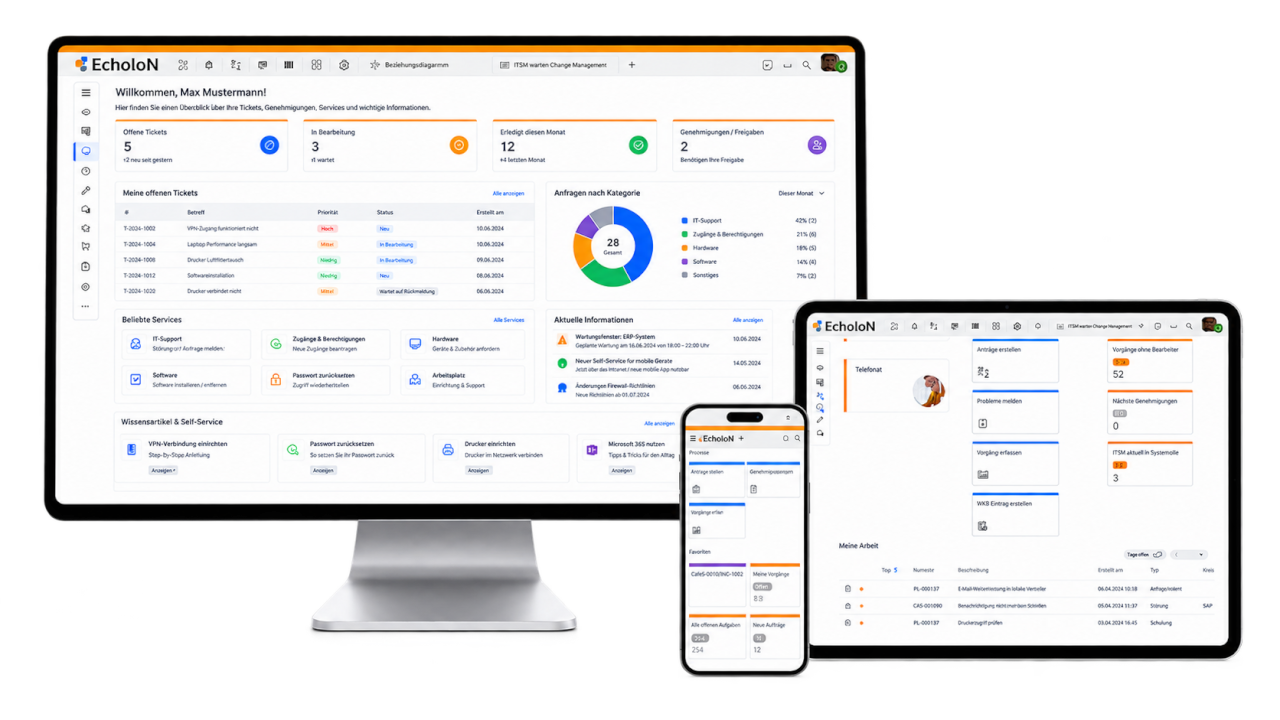EcholoN Software - Clients for desktop, web, and mobile use